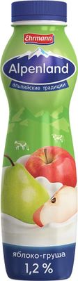 Йогуртный продукт Alpenland питьевой 1,2% Яблоко и груша, 290г