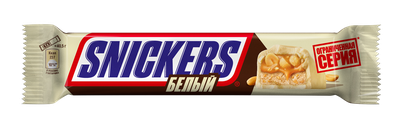 Шоколадный батончик Snickers Белый 81г