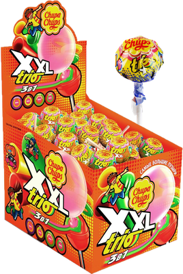 Карамель Chupa Chups XXL Trio, 29г, 40шт