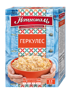 Хлопья Геркулес ТМ "Националь"/400 гр. Хлопья Геркулес ТМ "Националь"/400 гр.
