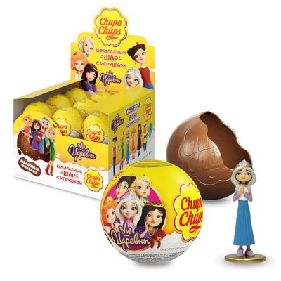 Шоколадный шар Chupa Chups, с игрушкой для девочек, 20г