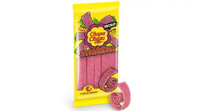 Мармелад жевательный Chupa Chups Страйпсы Клубника, 120г