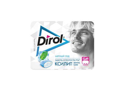 Жевательная резинка Дирол X-Fresh Мятный Лед 8х12х16г