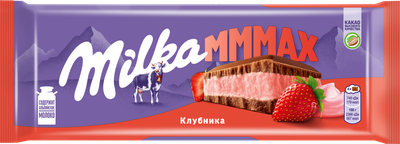 Шоколад Milka молочный МММАХ с клубничной начинкой 13х253г