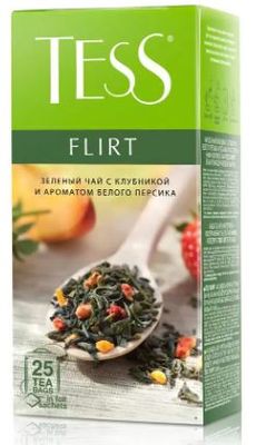 Чай Tess Flirt зеленый, в пакетиках, 1,5г*25п