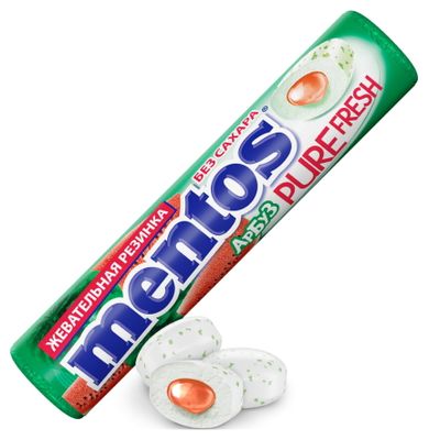 Жевательная резинка Mentos Pure Fresh Арбуз, 15,5г