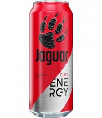 Напиток энергетический Jaguar CULT Energy ягодный вкус, газированный, 0,45л
