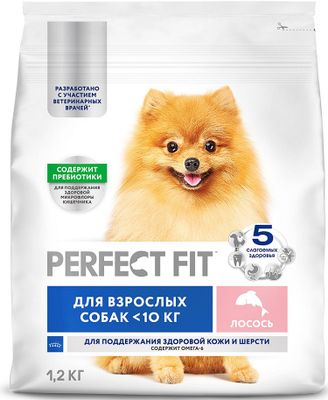 Корм Perfect Fit д/взр.cобак мини пород с лососем 6*1,2 кг Корм Perfect Fit д/взр.cобак мини пород с лососем 6*1,2 кг
