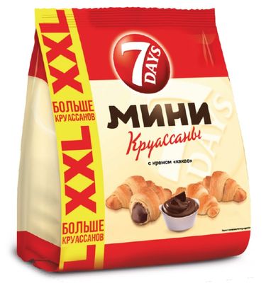 Круассан мини 7DAYS с кремом Какао 335г