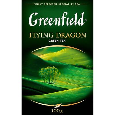 Чай Greenfield Flying Dragon зелёный, листовой, 100г