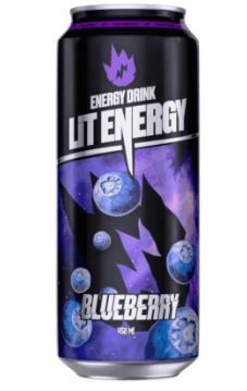 Энергетический напиток Lit Energy Blueberry ж/б 0,450 л