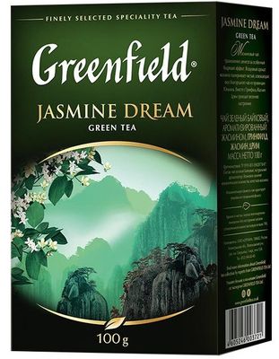 Чай Greenfield Jasmine Dream зеленый, листовой, 100г