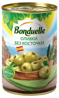 Оливки Бондюэль без косточки 300г/314мл