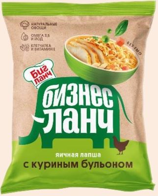 Лапша Бизнес Ланч яичная с куриным бульоном 60г