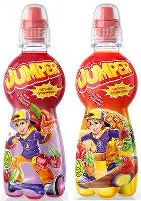 Напиток сокосодержащий Джампер Вишня и Яблоко ПЭТ 0,33л *12 СГ