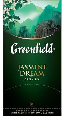 Чай Greenfield Jasmine Dream зеленый, в пакетиках, 2г*25п