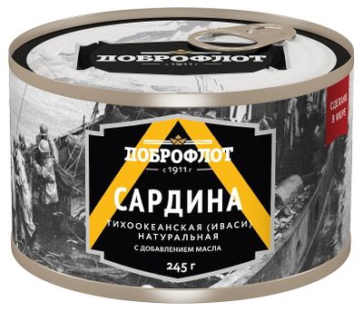 Сардина ИВАСИ Доброфлот нат. №6 с/к 24*245г (ТУ)