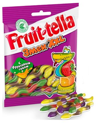 Мармелад жевательный Fruittella Змеи XXL, 70г