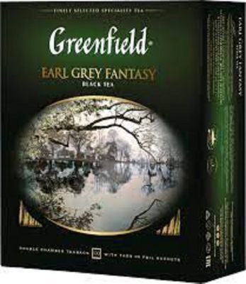 Чай Greenfield Earl Grey Fantasy черный, в пакетиках, 2г*100п