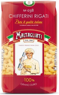 Макаронные изделия Мальтальяти №038 рожки рифлёные, 450г
