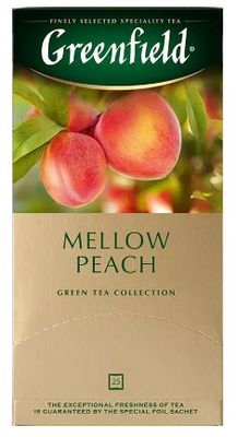 Чай ГРИНФИЛД Мэллоу Пич неферм. с доб. 10*(25п*1,8г)