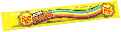 Мармелад жевательный Chupa Chups Кислый Страйпс Фруктовый вкус, 10,5г