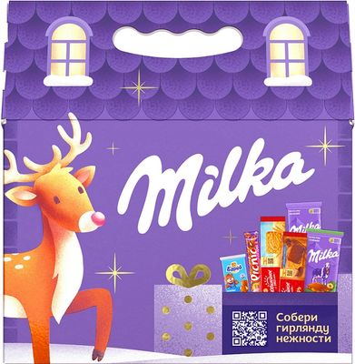 Набор кондитерской продукции Milka Большой новогодний микс домик, 582г