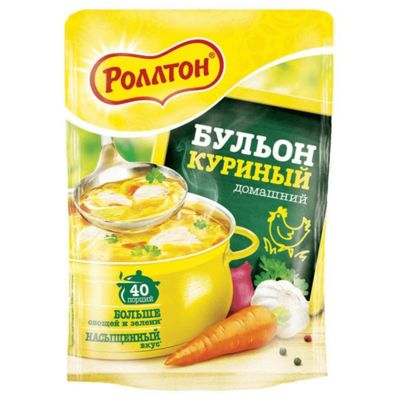 Бульон Роллтон ДОМАШНИЙ куриный 90г