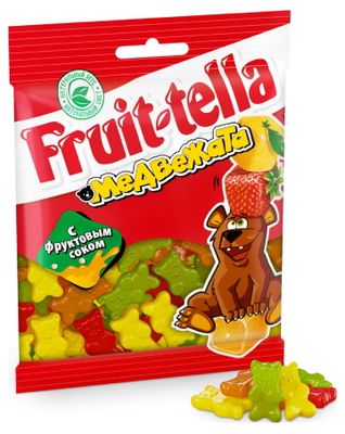 Мармелад жевательный Fruittella Медвежата, 70г