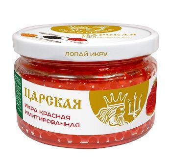 Пресервы Европром Икра имитированная Красная Царская особая 220 г.ст/б