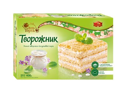 Торт День торта Творожно-йогуртовый 400г