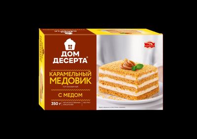 Торт Черемушки Дом Десерта карамельный медовик 350 г.