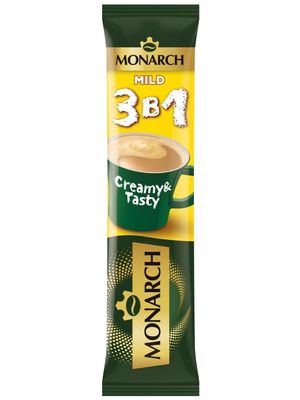 Напиток коф. МОНАРХ МАЙЛД 3в1 натур.раств.сублимир 24шт*10бл*13,5г