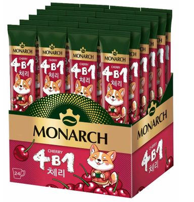 Напиток коф. Монарх Черри 4в1 натур.раств.сублимир 10бл*24шт*13,5г