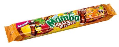 Конфеты жевательные Mamba Кола и Фрукты, 79,5г