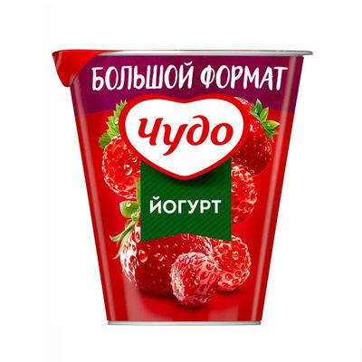 Йогурт Чудо клубника-земляника 2% 290г