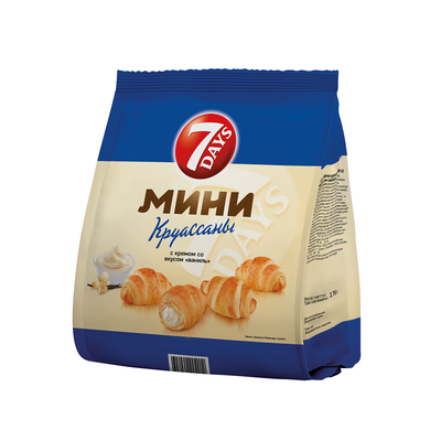 Круассаны мини 7DAYS с кремом Ваниль 176г