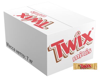 Шоколадные конфеты Twix minis с карамелью и печеньем, 7 кг Шоколадные конфеты Twix minis с карамелью и печеньем, 7 кг