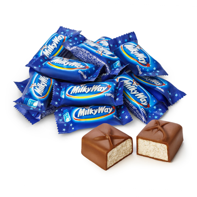 Шоколадные конфеты Milky Way minis с нежным суфле, 6 кг