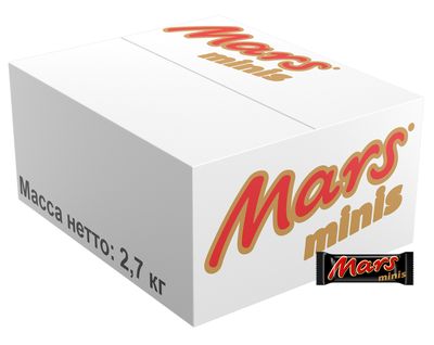Шоколадные конфеты Mars minis с карамелью и нугой, 2.7 кг