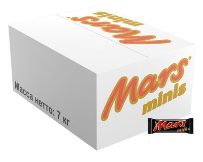 Шоколадные конфеты Mars minis с карамелью и нугой, 7 кг Шоколадные конфеты Mars minis с карамелью и нугой, 7 кг