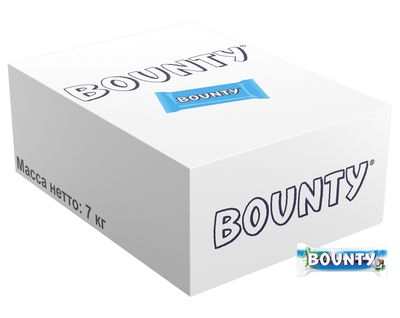 Шоколадные конфеты Bounty с нежной мякотью кокоса, 7 кг Шоколадные конфеты Bounty с нежной мякотью кокоса, 7 кг