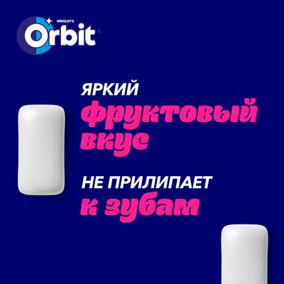 Жевательная резинка Orbit Сочный арбуз без сахара, 13,6 г Жевательная резинка Orbit Сочный арбуз без сахара, 13,6 г