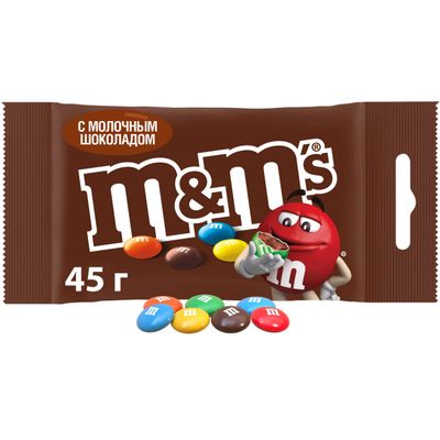 Конфеты M&M'S драже c молочным шоколадом, 45 г