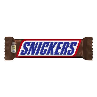 Шоколадный батончик Snickers с карамелью, арахисом и нугой, 50,5 г Шоколадный батончик Snickers с карамелью, арахисом и нугой, 50,5 г