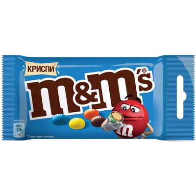 Конфеты M&M'S Криспи драже с хрустящим центром, 36 г
