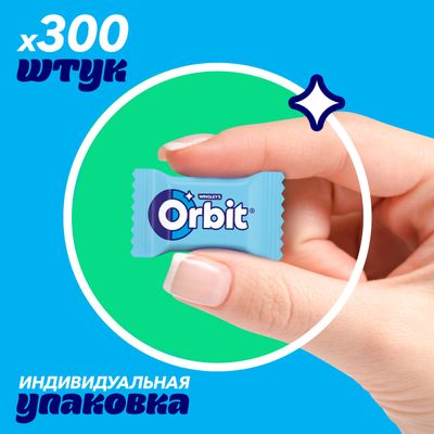 Orbit Сладкая мята жевательная резинка без сахара, 8 боксов (300 индивидуальных упаковок по 1,36 г)