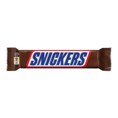 Шоколадный батончик Snickers Stick с карамелью, арахисом и нугой, 20 г
