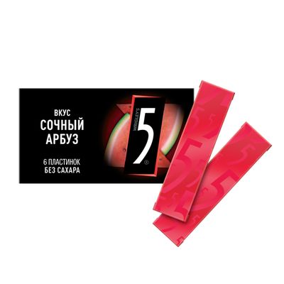 Жевательная резинка Five Сочный арбуз без сахара, 15,6 г
