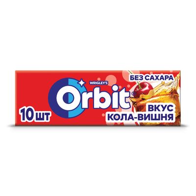 Жевательная резинка Orbit Кола-вишня без сахара, 13,6 г